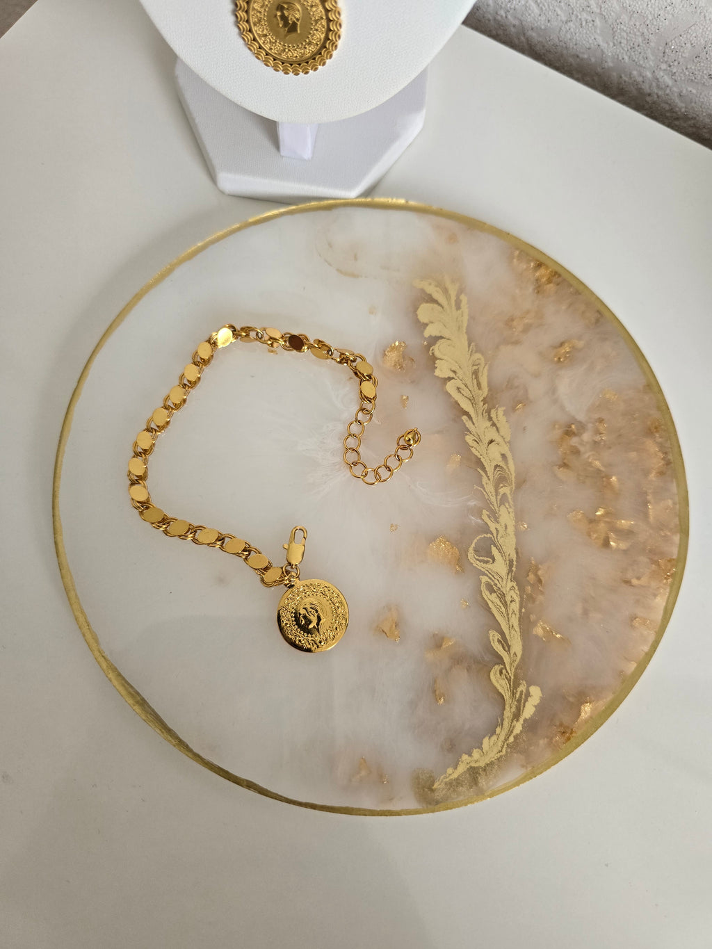 Arpa Armkette 22 Karat vergoldet